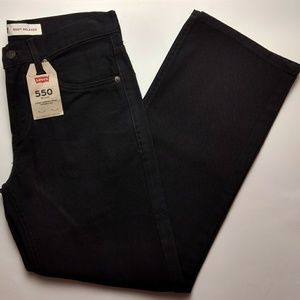 Levi's 550 Relaxed Jeans Black Size 16 Reg 28x28